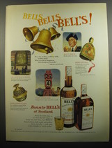 1951 Bell's Scotch Ad - Hear the mellow wedding bells, Golden Bells! - $18.49