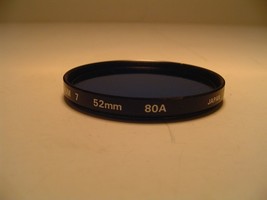 Tiffen 52mm 80A Blue Camera Lens Filter Spectrum 7 with case USED - £8.24 GBP