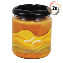 2x Candles Odor Buddy Tangie Lemon Orange Odor Eliminator Candle Ashtray | 12oz - £27.16 GBP