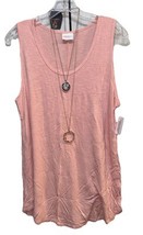 New LuLaRoe XL Solid Peachy Stretchy Tank Top -Cool Comfortable Summer - $25.73