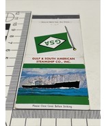 Matchbook Covers  Gulf  &amp; South American Steamship Co.  Vintage  Unstruc... - €10,70 EUR