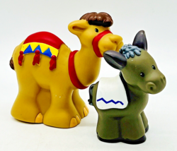 Fisher Price Little People Nativity Camel Donkey 2005 Lot of 2 - $16.82