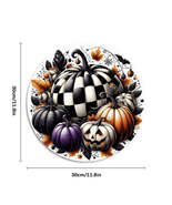 Rustic Pumpkin Round Wall Sign – Perfect for Wreaths, Front Door, or Wal... - $531.78 MXN