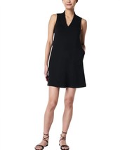 Spanx airessentials v-neck mini dress in Very Black - size XL - £83.23 GBP