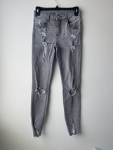 Shein Women’s Skinny Jeans Distressed Frayed Hem Size XS - $13.85