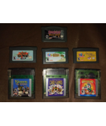 7 Nintendo Game Boy Games Shrek, Dora, Marvin, Card Games, Rugrats, Scoo... - $60.00