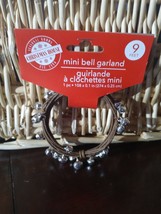Mini Bell Garland 9 Feet Christmas House Silver bells - £11.35 GBP