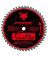 Foxbc 7-1/4 Inch Circular Saw Blade Metal And Stainless Steel Cutting 48... - $773.41 MXN