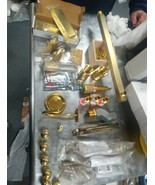Lot of Ornate Brass Door Hardware, misc. fittings &amp; whatnot, under 12 lb... - €59,51 EUR