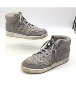 Adidas Originals All Gray 9.5 Mens High Top Sneakers Leather &amp; Suede - $42.19