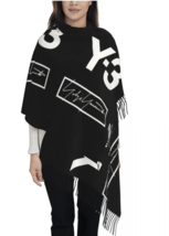 Y3 Logo Yohji-Yamamoto Scarf for Women Warm Winter Pashmina Shawls and Wrap - £37.17 GBP