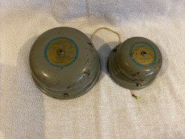 Vintage Set Of Edwards Model 340-6FX &amp; 340-4FX Adaptabel Audible Signal Bells - £27.52 GBP