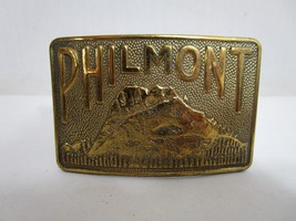 Old Philmont Boy Scout Ranch Bronze Tooth of Time Belt Buckle - $24.74