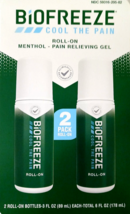Biofreeze Roll-On Menthol Pain Relieving Gel 6 Fl Oz EXP 02/2027 - $502.74 MXN