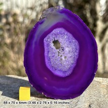 Agate Slice (Purple) - Authentic Spiritual Healing Mineral Crystal Stone - £11.28 GBP