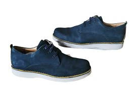 Samuel Hubbard Free Oxford Men&#39;s 10.5 Navy Nubuck Leather Shoes Lace-Up ... - $34.30