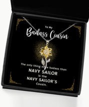Navy Sailor Cousin Necklace Gifts, Birthday Present For Navy Sailor Cousin,  - £39.92 GBP