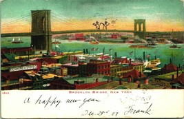 Brooklyn Bridge Richmond Stove Co New York NY NYC 1907 UDB Postcard E6 - £8.50 GBP