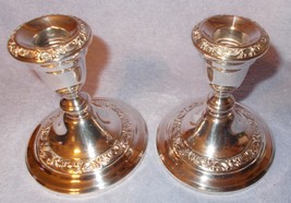 Vintage Gorham EP Electro Plated Silver Hollow Ware Candlesticks 1975 - £23.42 GBP