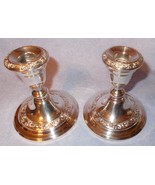 Vintage Gorham EP Electro Plated Silver Hollow Ware Candlesticks 1975 - $29.95