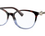 BVLGARI Eyeglasses BV4185B 5363 Havana &amp; Violet Frame W/ Clear Demo Lens - £150.81 GBP