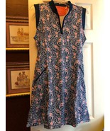 NWT Ladies Bermuda Sands Navy &amp; Pink Sleeveless Golf Tennis Dress S M L ... - $858.16 MXN