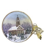 Light Up 3D Church Snow Vintage Christmas Table Top 7” Decor On/off Cord... - £21.38 GBP