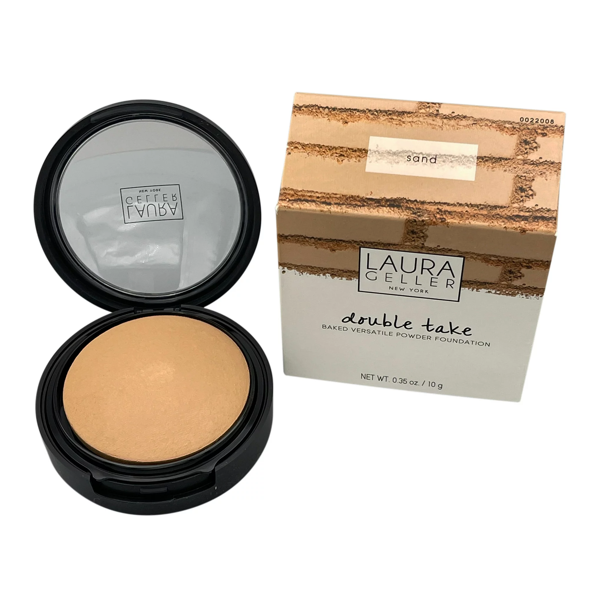  Laura Geller Baked Double Take Powder Foundation 0.35 oz (10 g) - HONEY - £15.14 GBP