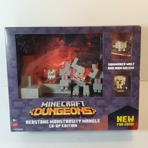 Minecraft Dungeons Red Stone Monstrosity Mangle Co-Op Ed Mini Wolf Iron Golem - £25.54 GBP