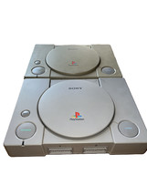 Sony PlayStation 1 PS1 Console Only SCPH-5501+7501 for parts or Repair Powers on - $24.74