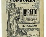 IL TABARRO Libretto  Metropolitan Opera House Grand Opera Fred Rullman 1... - $17.82