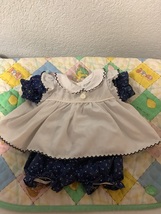Vintage Cabbage Patch Kids Dress And Blue Floral Bloomers OK Factory - $95.00