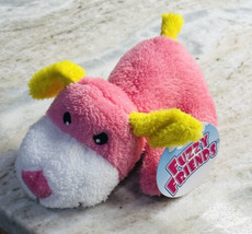 Pink Fuzzy Friends Plush Puppy Dog Stuffed Animal Cuddly Lovey Tan 6” - £10.02 GBP