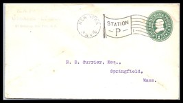 1900 NEW YORK Cover -E.A. Parmell Lumber, NYC (Station P) to Springfield... - £2.34 GBP