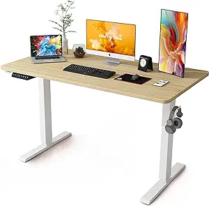 Standing Desk Adjustable Height- Whole Piece Desktop Stand Up Desk, Elec... - £217.12 GBP