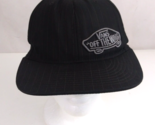 Vintage Vans Off The Wall Black Unisex Embroidered Fitted Baseball Cap S/M - £15.74 GBP