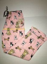 PJ Salvage Cotton Flannel Pajama - Lounge Pants Dog Print Pink XL - £47.54 GBP