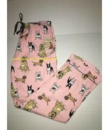 PJ Salvage Cotton Flannel Pajama - Lounge Pants Dog Print Pink XL - $59.99