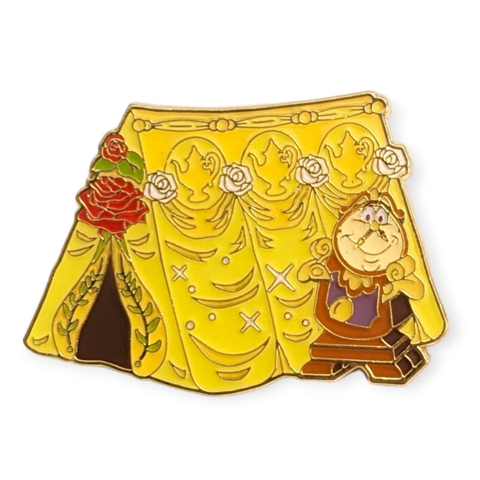 Primary image for Beauty and the Beast Disney  Loungefly Pin: Cogsworth Camping Tent