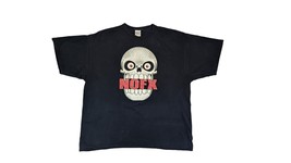 Vintage NOFX  Chomping Skull Black T-shirt Sz 2XL  - $61.75