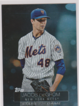 Jacob deGrom Mets Pitcher 2019 Topps &quot;&quot;Stars of the Game&quot;&quot; Card #194 Near Mint - £2.06 GBP