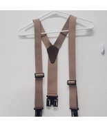 DICKIES Perry Elastic Tan Adjustable Y-Strap Suspenders Clip To Belt / W... - $11.98