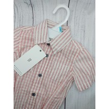 Baby bodysuit 3-6 months dress shirt button shirt snap closure boys girls - $13.20