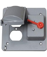 Sigma Electric Square Plastic 2 gang Combo Box Cover For 1 Toggle Switch... - $20.31