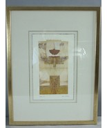 Vintage Estate Artist Signed Framed Talisman II Engraving Art Print E796 - $99.00