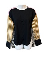 PARTOW Ellis Mixed Stripe Cotton Top In Black Stripe Combo Size 4 - $135.40 CAD
