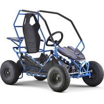 MotoTec 36V 1000W Maverick Electric Go Kart in Blue Off-Road Racer - $22,380.92 MXN