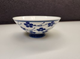 Japanese blue white flower rice bowl - £11.51 GBP