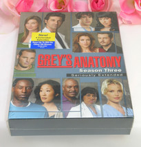 New Sealed Set DVD&#39;s Greys Anatomy Complete Third Season TV Series Medical Drama - £15.97 GBP