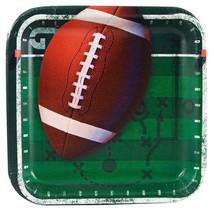 All Pro Football Dessert Snack Plates 8 Per Package Party Supplies New - $3.95